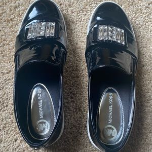 Michael Kors Michelle Slip On, Black Patent Leather, Size 8M